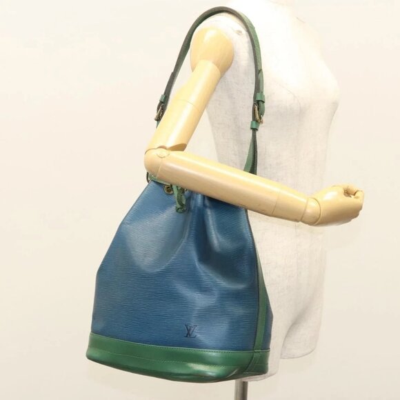 LOUIS VUITTON Epi Noe Shoulder Bag Bicolor Green Blue M44044 LV Auth 125216 - Picture 3 of 16